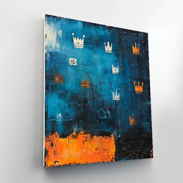 Jean-Michel Basquiat Inspired Urban Galaxy paint by color