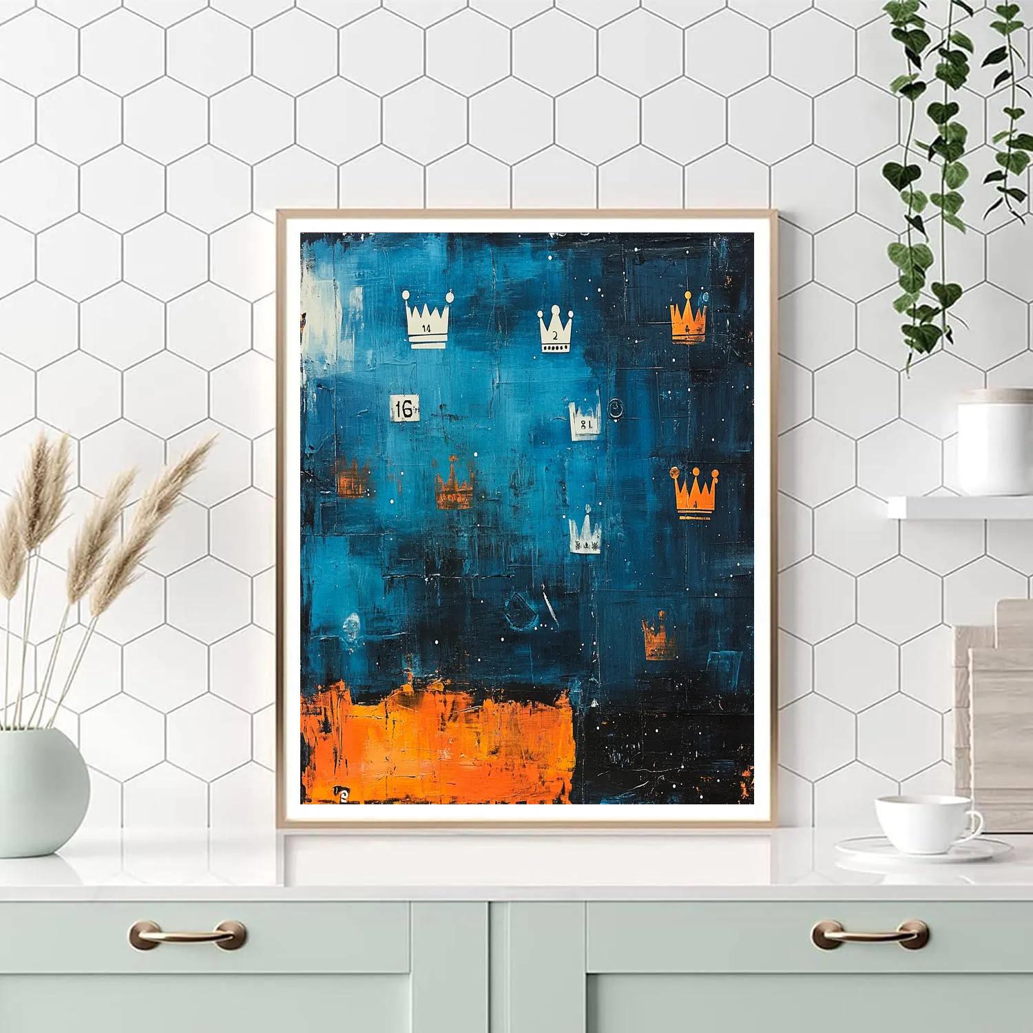 Jean-Michel Basquiat Inspired Urban Galaxy paint by color