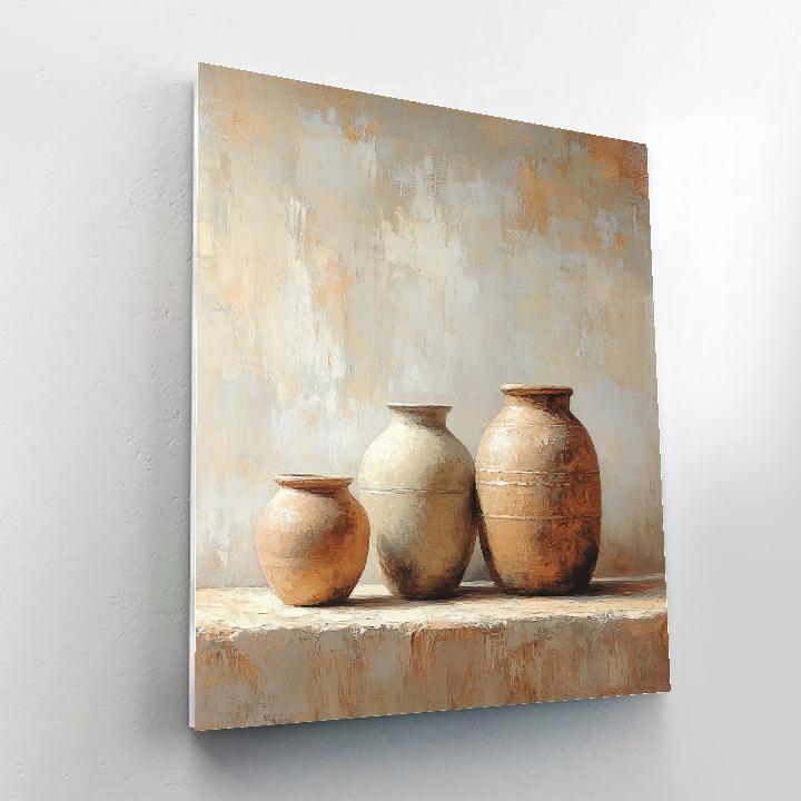Diego Velázquez Inspired Clay Water Jars At Dusk Painting by numbers kit