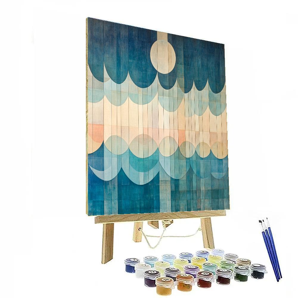 Paul Klee Inspired Rhythmic Tides Painting by numbers kit