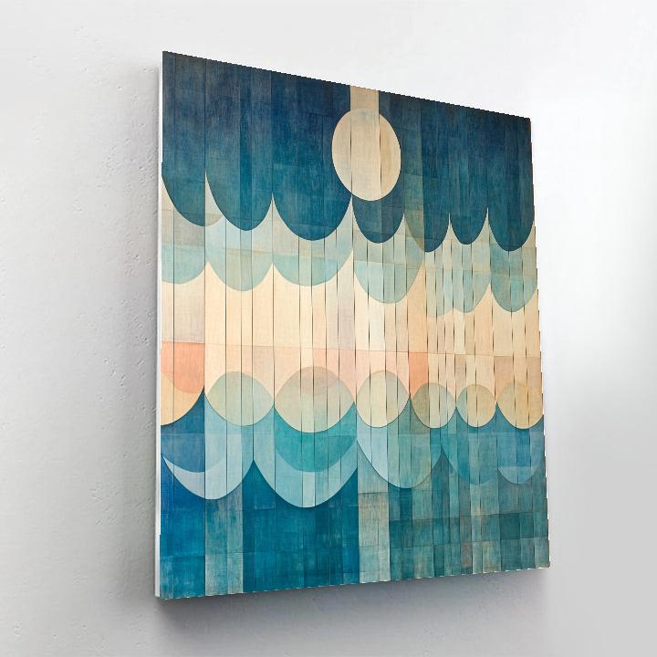 Paul Klee Inspired Rhythmic Tides Painting by numbers kit