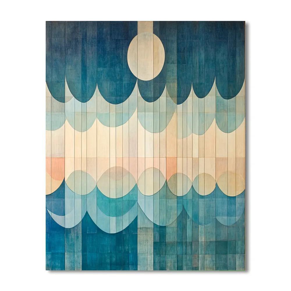 Paul Klee Inspired Rhythmic Tides Painting by numbers kit