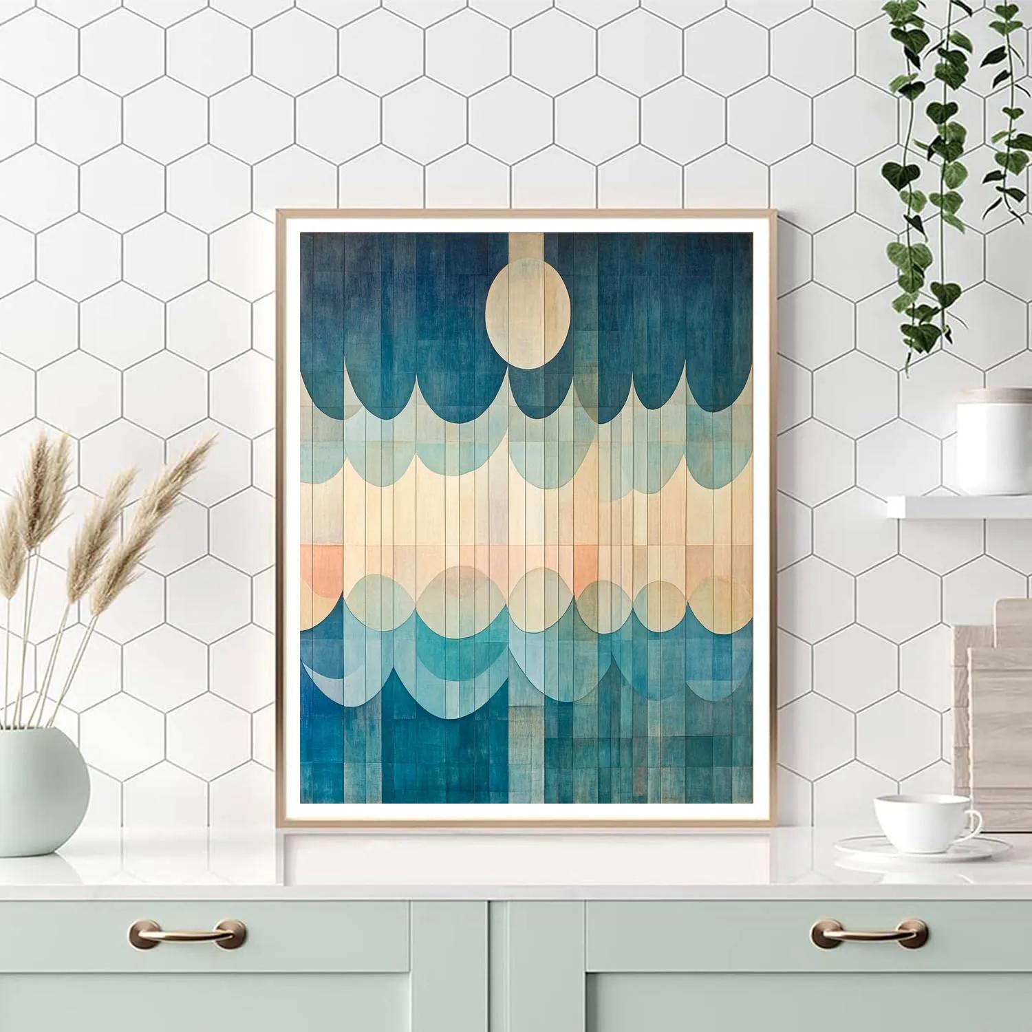 Paul Klee Inspired Rhythmic Tides Painting by numbers kit