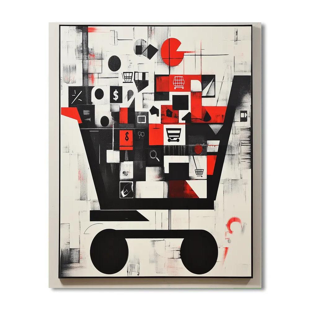 Banksy Inspired The Veil Of Consumerism Paint by numbers art