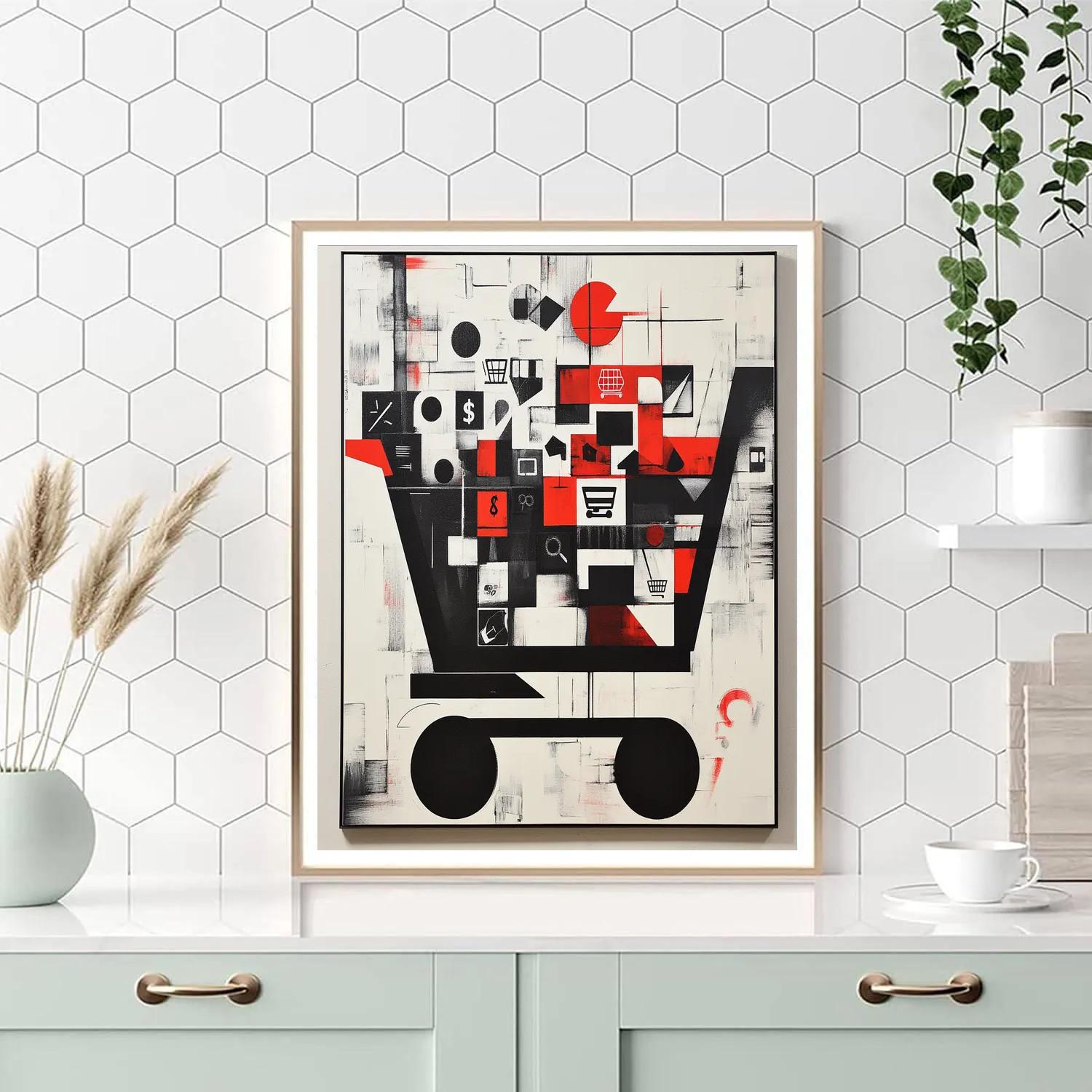 Banksy Inspired The Veil Of Consumerism Paint by numbers art