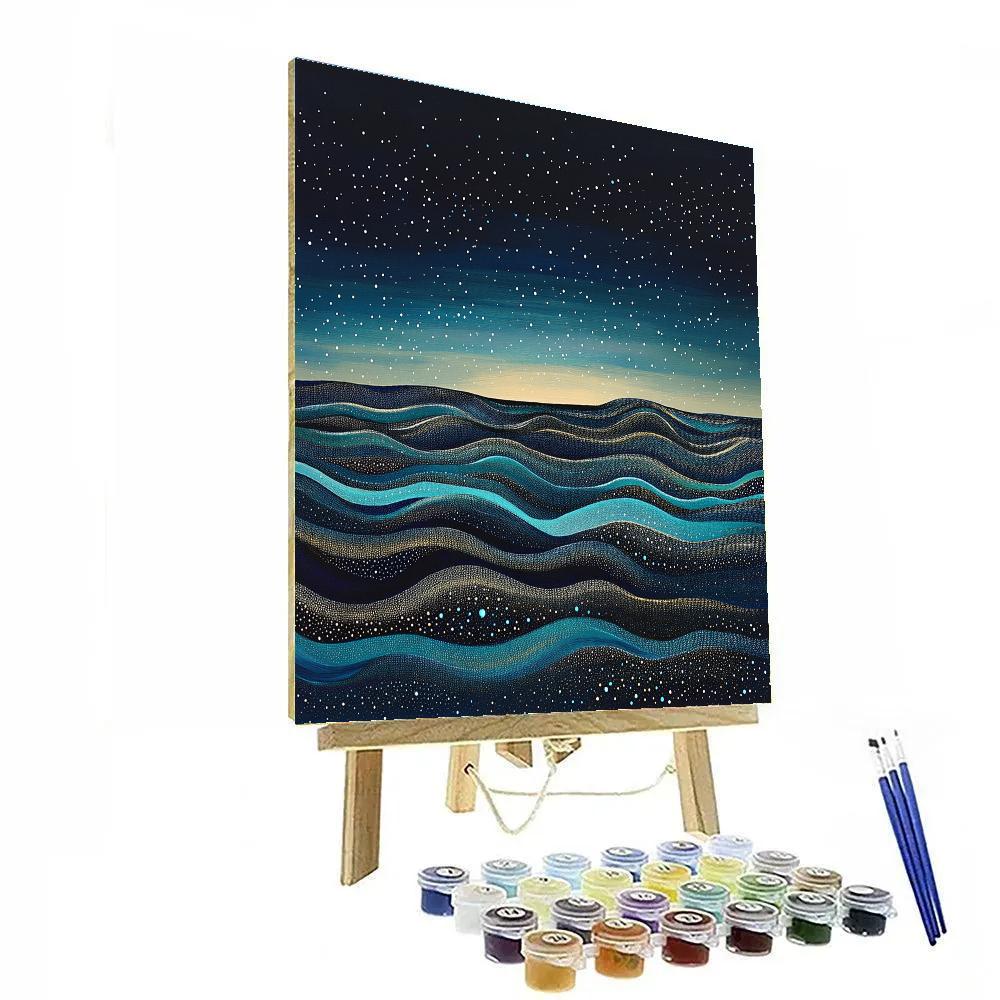 Georges Seurat Inspired Celestial Tide DIY paint by numbers