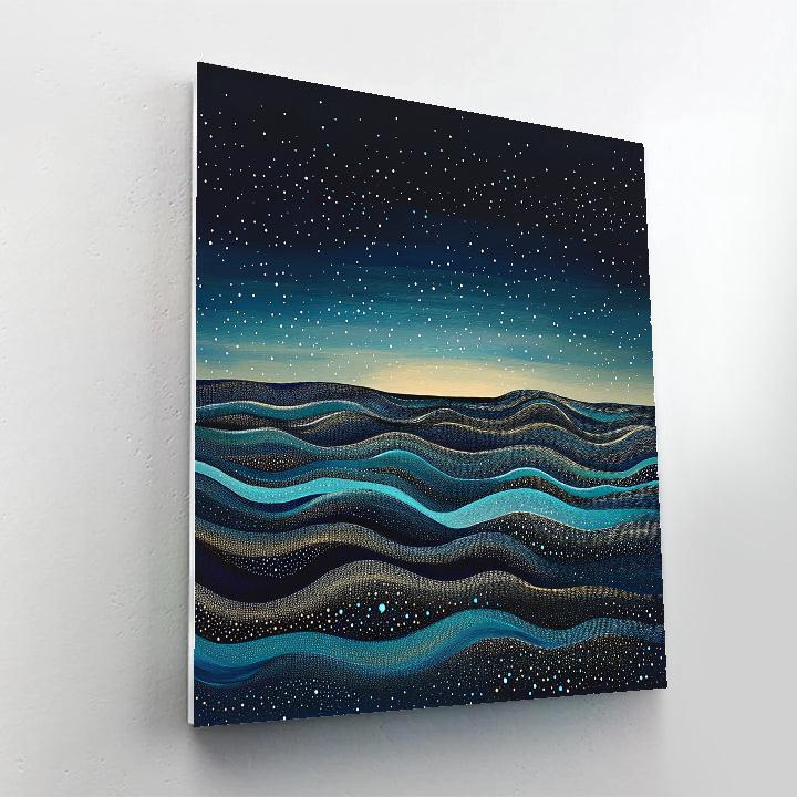 Georges Seurat Inspired Celestial Tide DIY paint by numbers