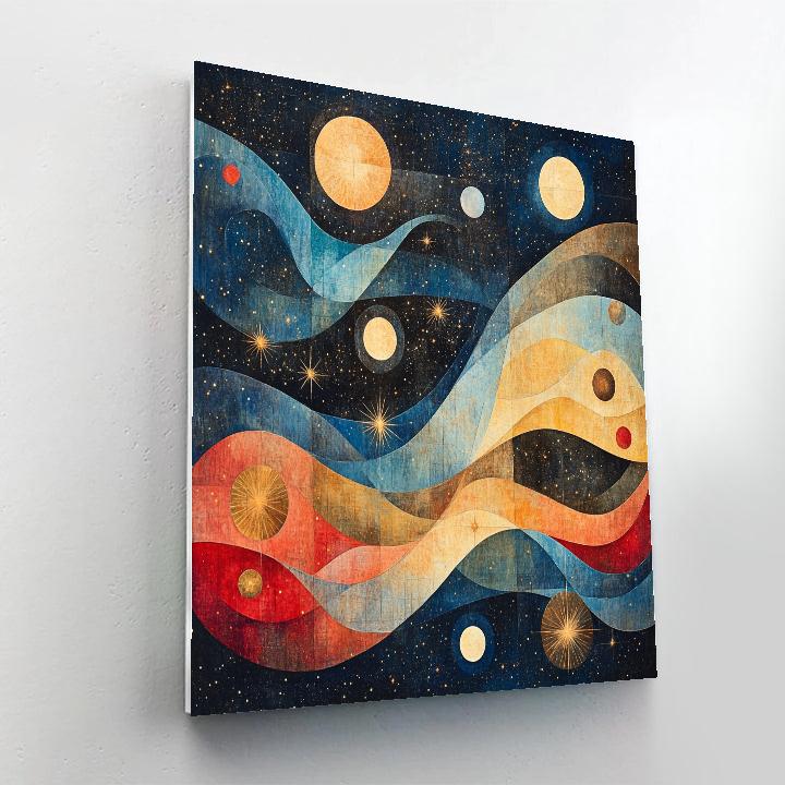 Paul Klee Inspired Celestial Harmony paint by numbers