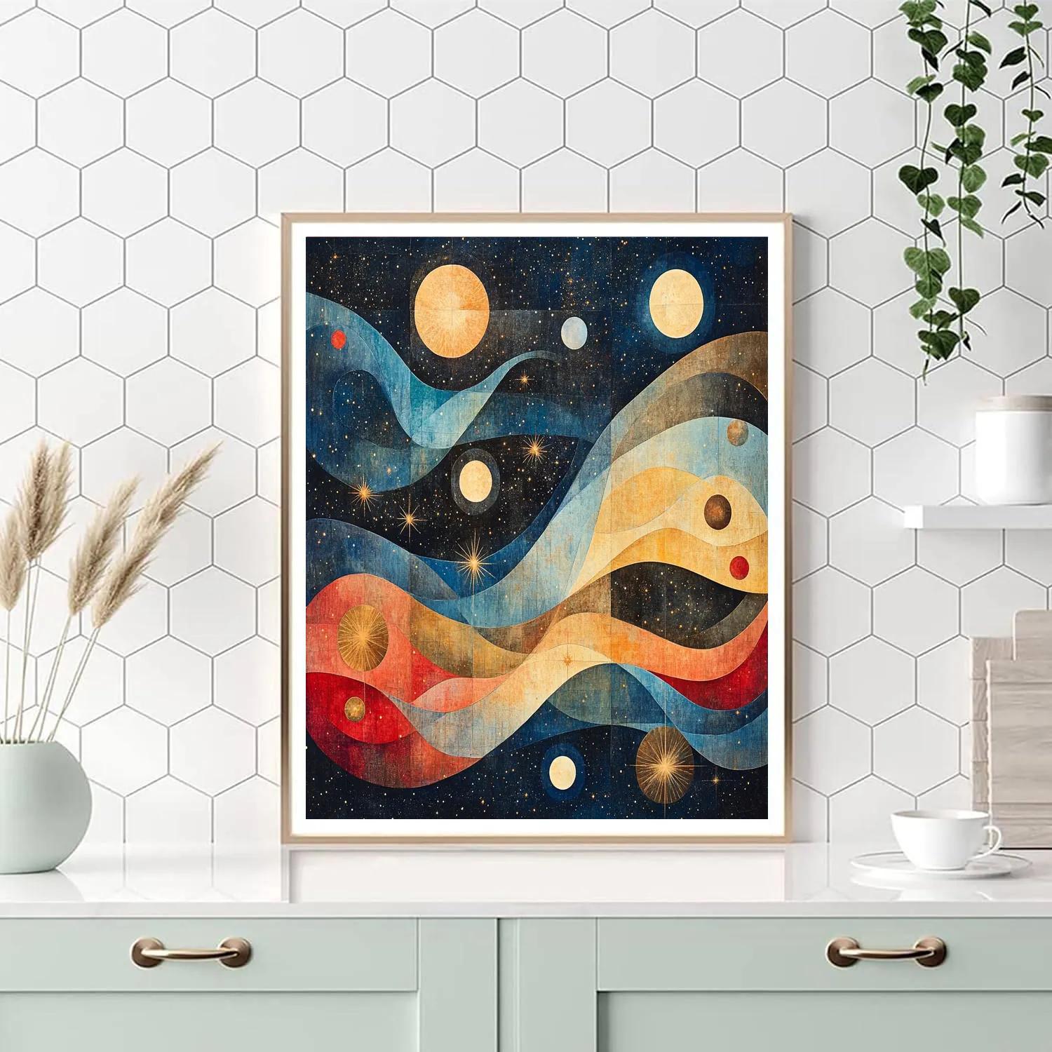 Paul Klee Inspired Celestial Harmony paint by numbers