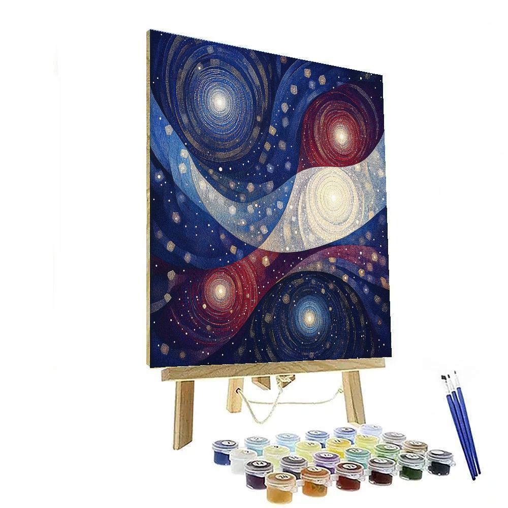 Georges Seurat Inspired Stellar Geometry DIY paint by numbers