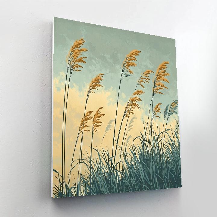 Hiroshige Inspired Autumn Reeds And Breeze Numbered painting kits