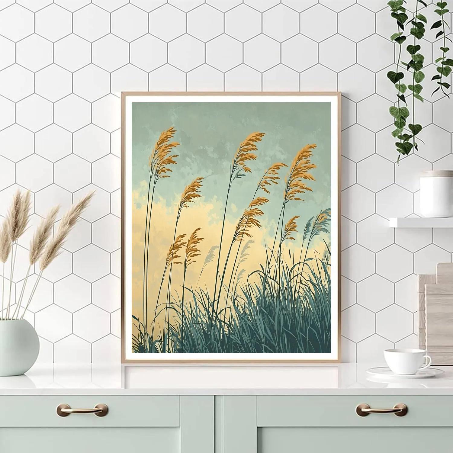 Hiroshige Inspired Autumn Reeds And Breeze Numbered painting kits