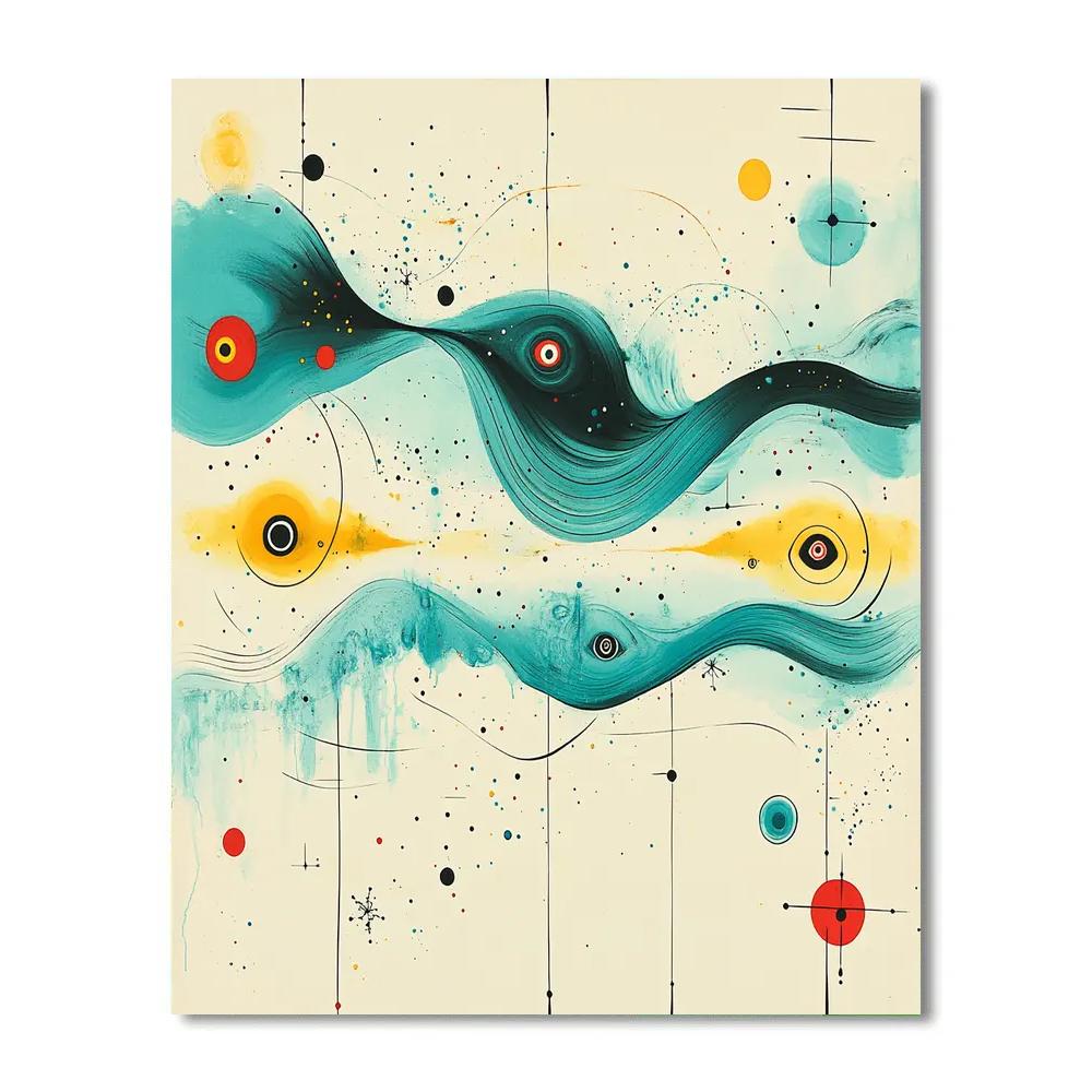 Joan Miró Inspired Dream Reef Paint by numbers kits