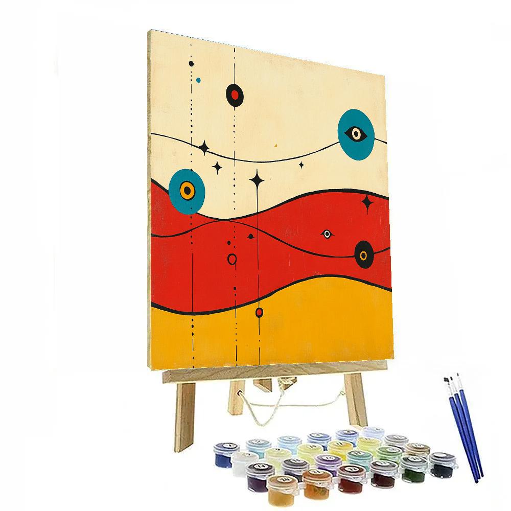 Joan Miró Inspired Star Map Of Feelings paint by color