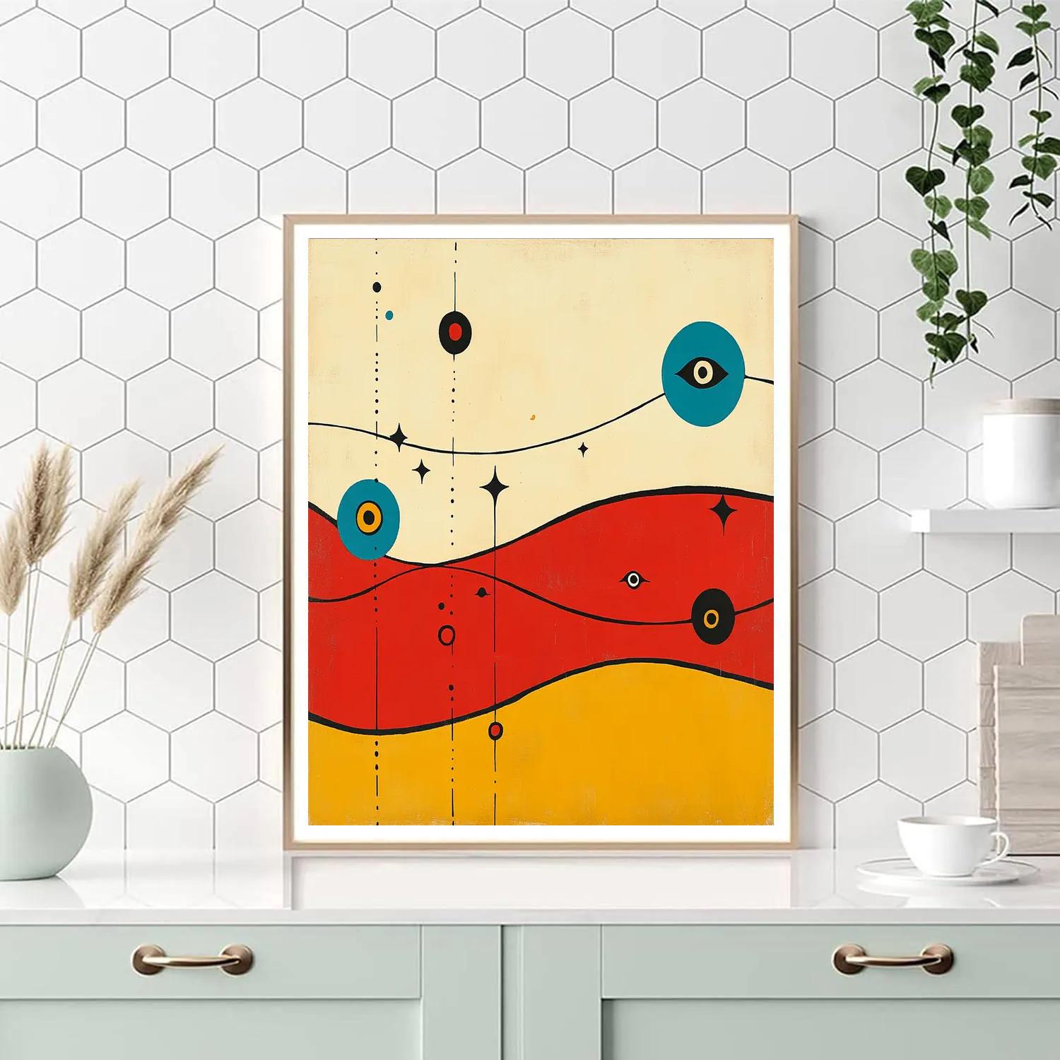 Joan Miró Inspired Star Map Of Feelings paint by color