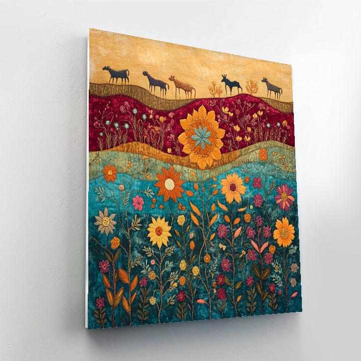 Frida Kahlo Inspired Garden Of Resilient Threads DIY paint by numbers