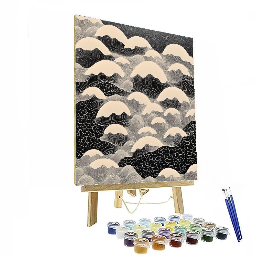 M.C. Escher Inspired Fractal Archipelago Paint by numbers kits