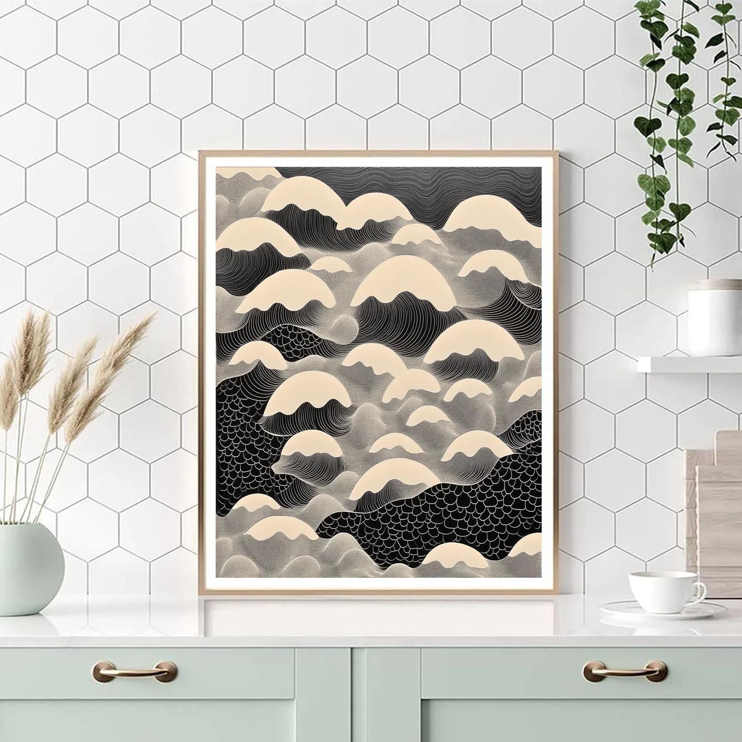 M.C. Escher Inspired Fractal Archipelago Paint by numbers kits