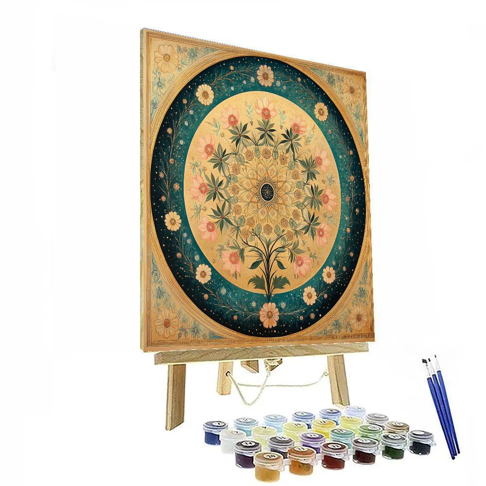 Alphonse Mucha Inspired Celestial Bloom DIY paint by numbers