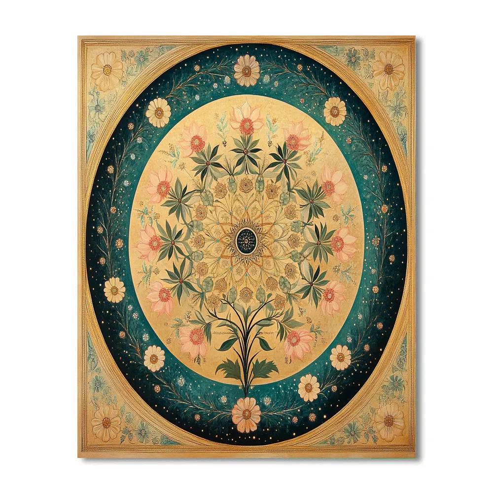 Alphonse Mucha Inspired Celestial Bloom DIY paint by numbers