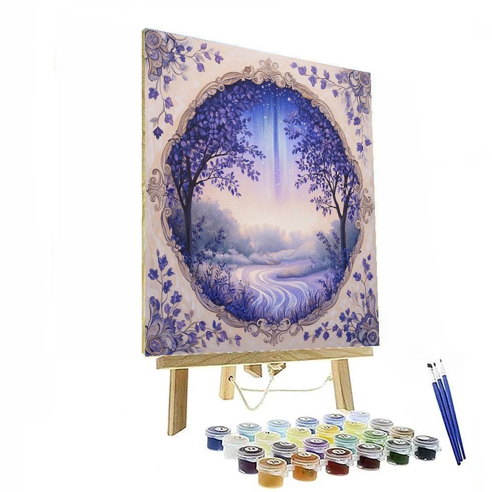 Alphonse Mucha Inspired Aurora Garden paint by numbers
