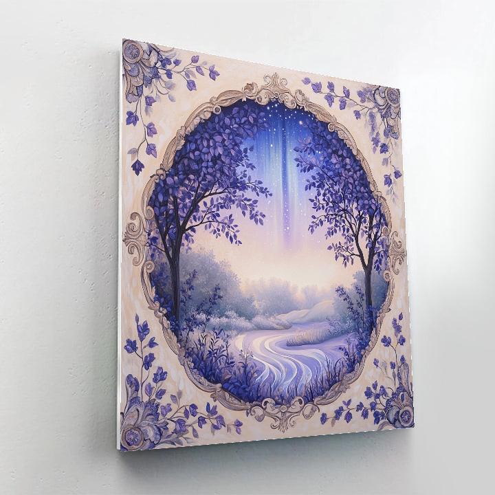 Alphonse Mucha Inspired Aurora Garden paint by numbers