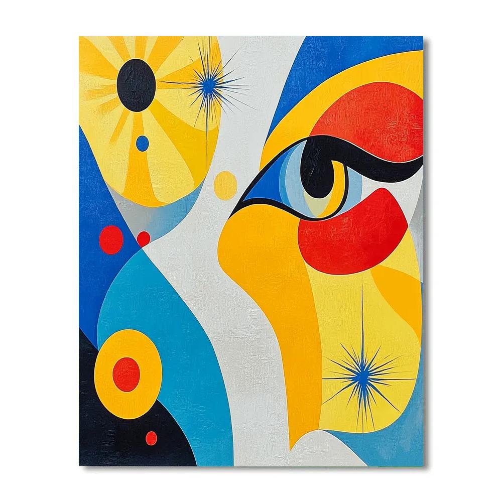 Joan Miró Inspired Harmony Of Dreams paint by numbers