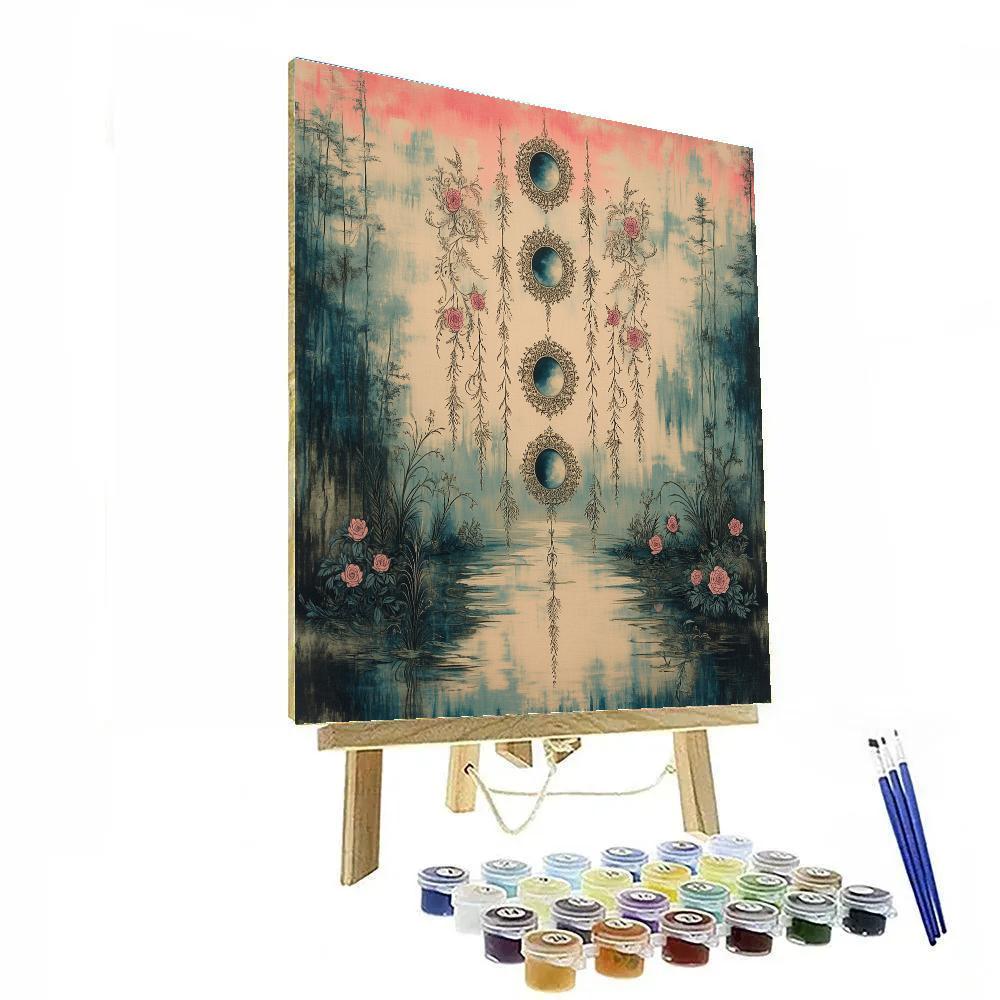 Alphonse Mucha Inspired Moonlit Tapestry Paint by numbers kits