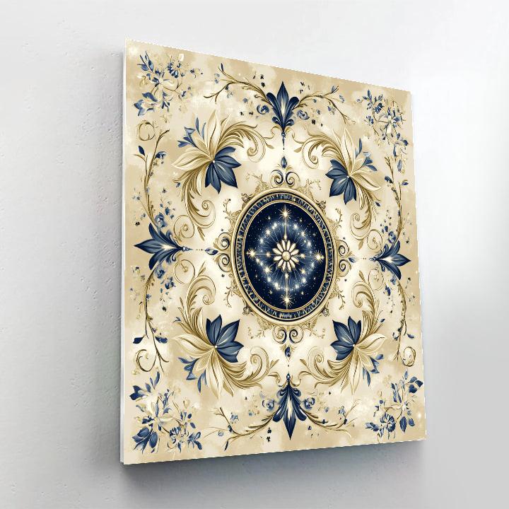 Alphonse Mucha Inspired Timeworn Constellation Painting by numbers kit