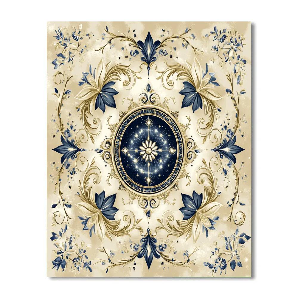 Alphonse Mucha Inspired Timeworn Constellation Painting by numbers kit