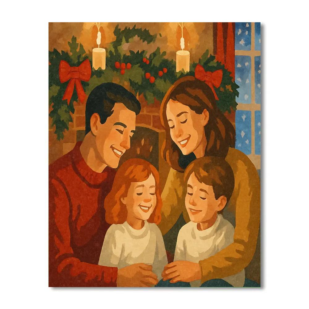 Hearthside Carol Painting by numbers kit