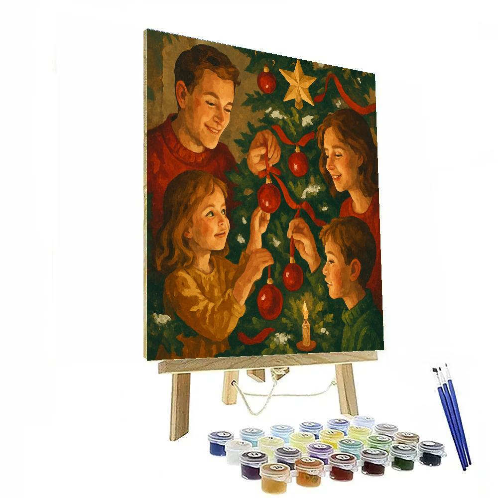 Trimming The Tree painting number kit