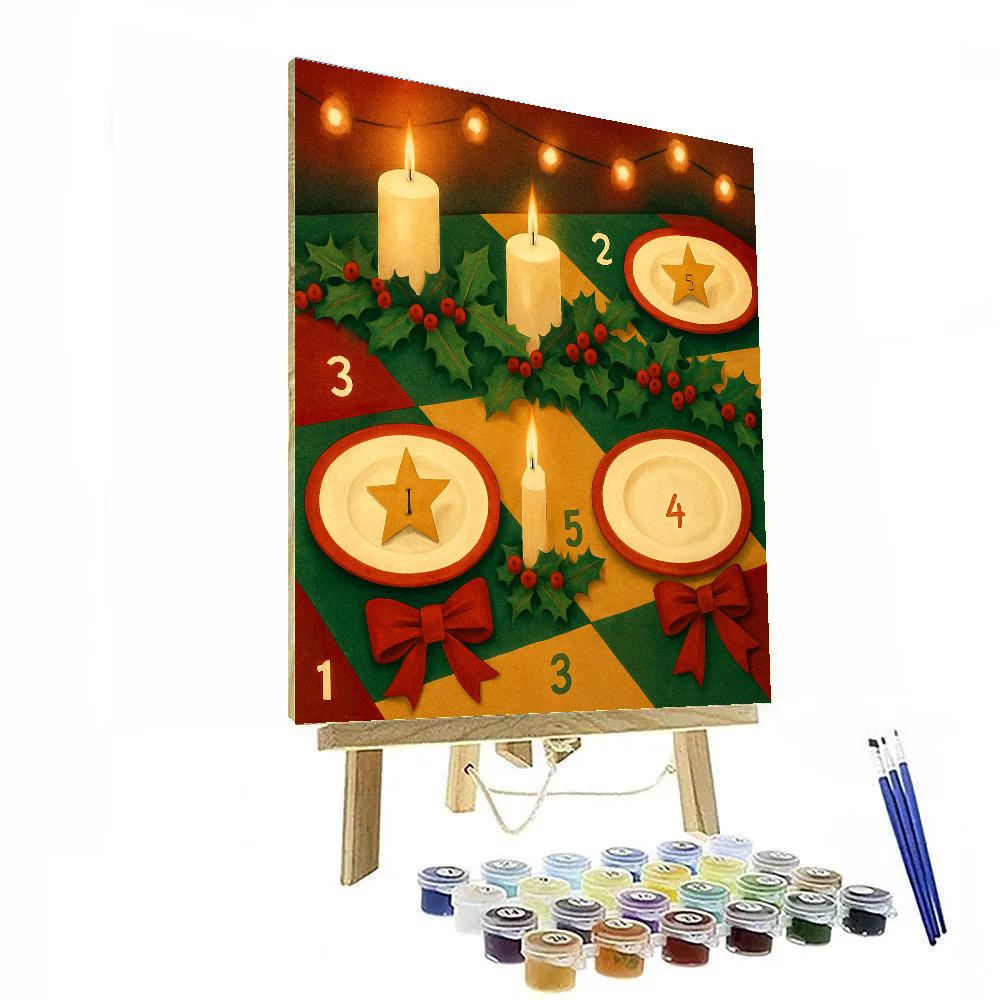 Feast Of Ribbons painting number kit