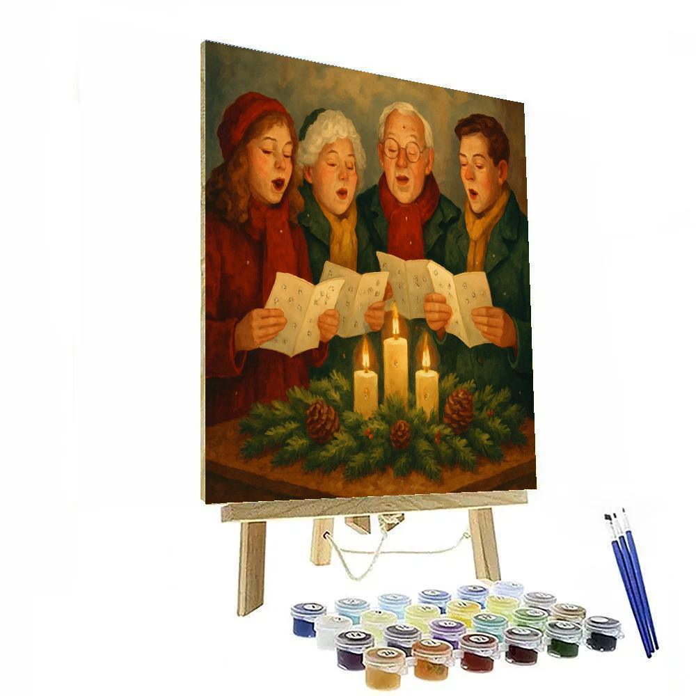 Pinecone Carol painting number kit