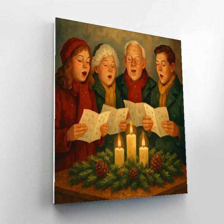 Pinecone Carol painting number kit