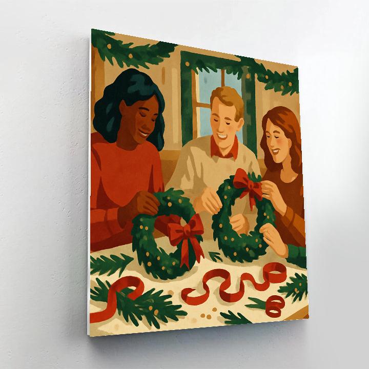 Wreath Workshop Numbered painting kits