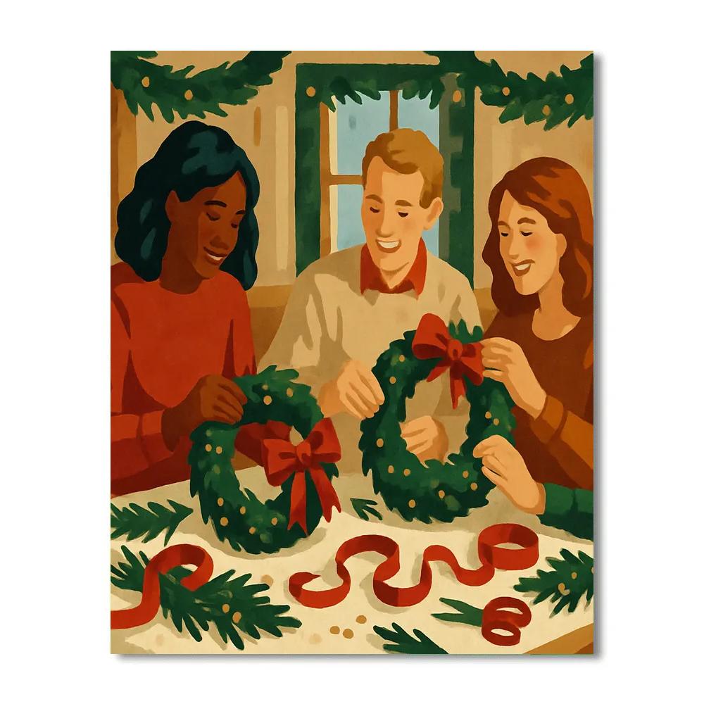 Wreath Workshop Numbered painting kits