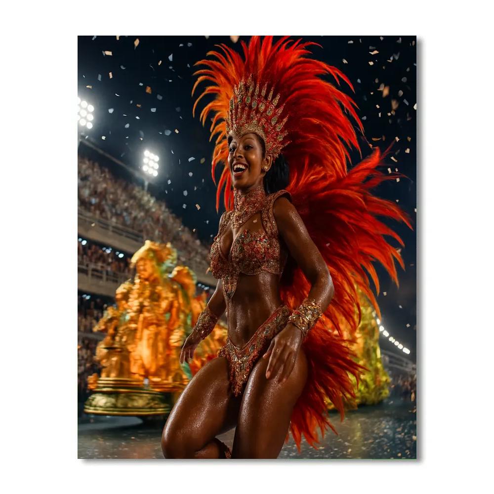 Rio Carnival Parade Night paint by numbers