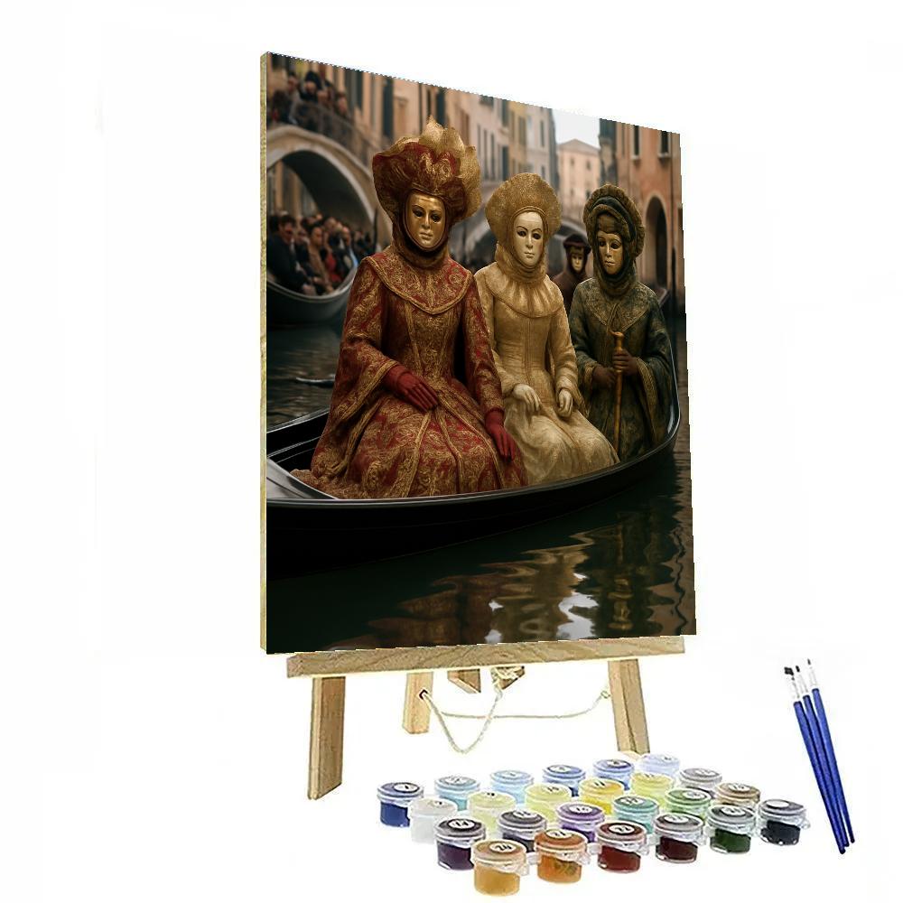 Venice Carnival Masked Procession Paint by numbers kits