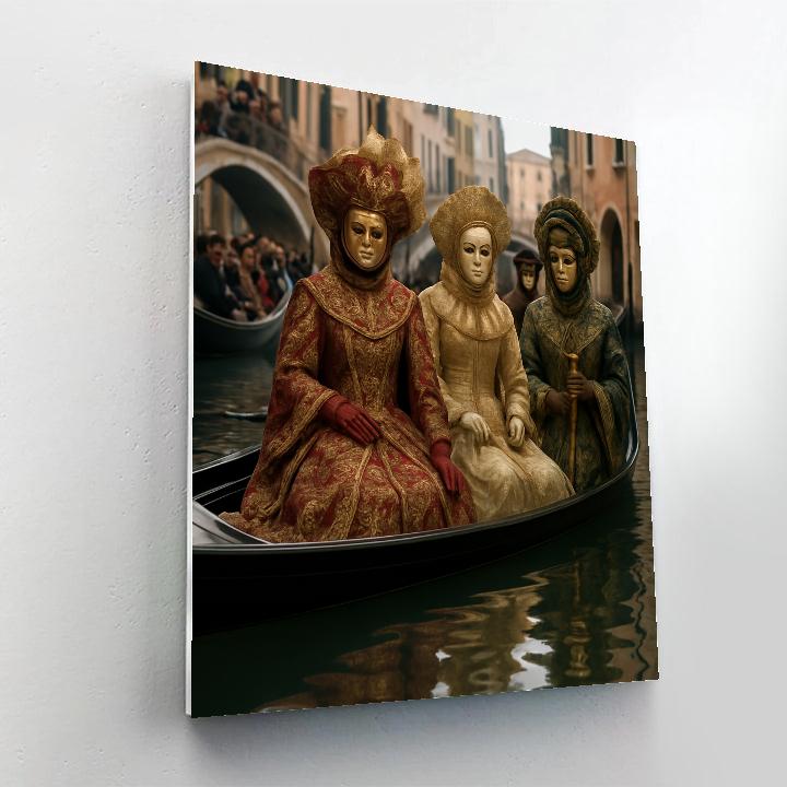 Venice Carnival Masked Procession Paint by numbers kits