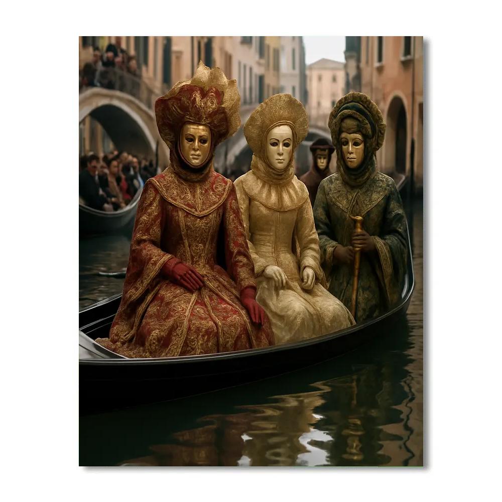 Venice Carnival Masked Procession Paint by numbers kits