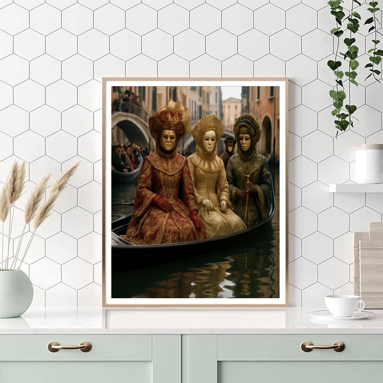 Venice Carnival Masked Procession Paint by numbers kits