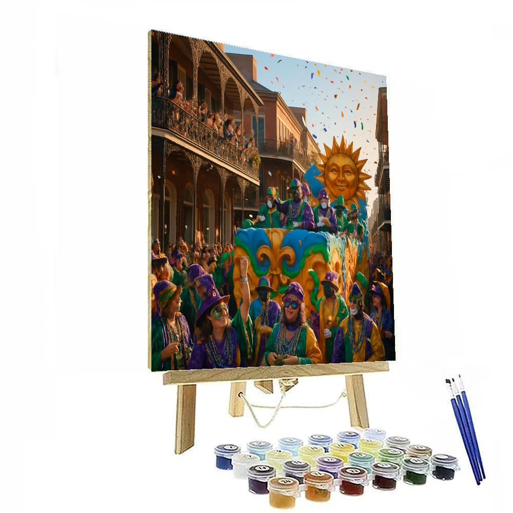 Mardi Gras New Orleans DIY paint by numbers