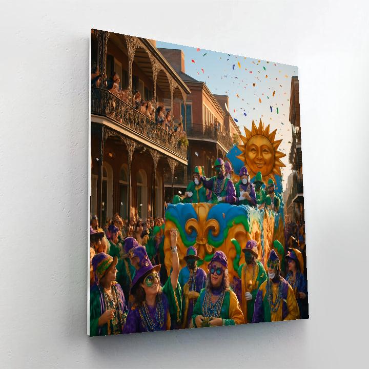 Mardi Gras New Orleans DIY paint by numbers
