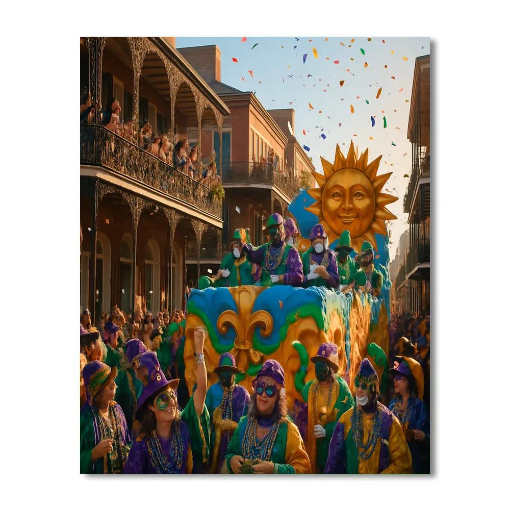 Mardi Gras New Orleans DIY paint by numbers