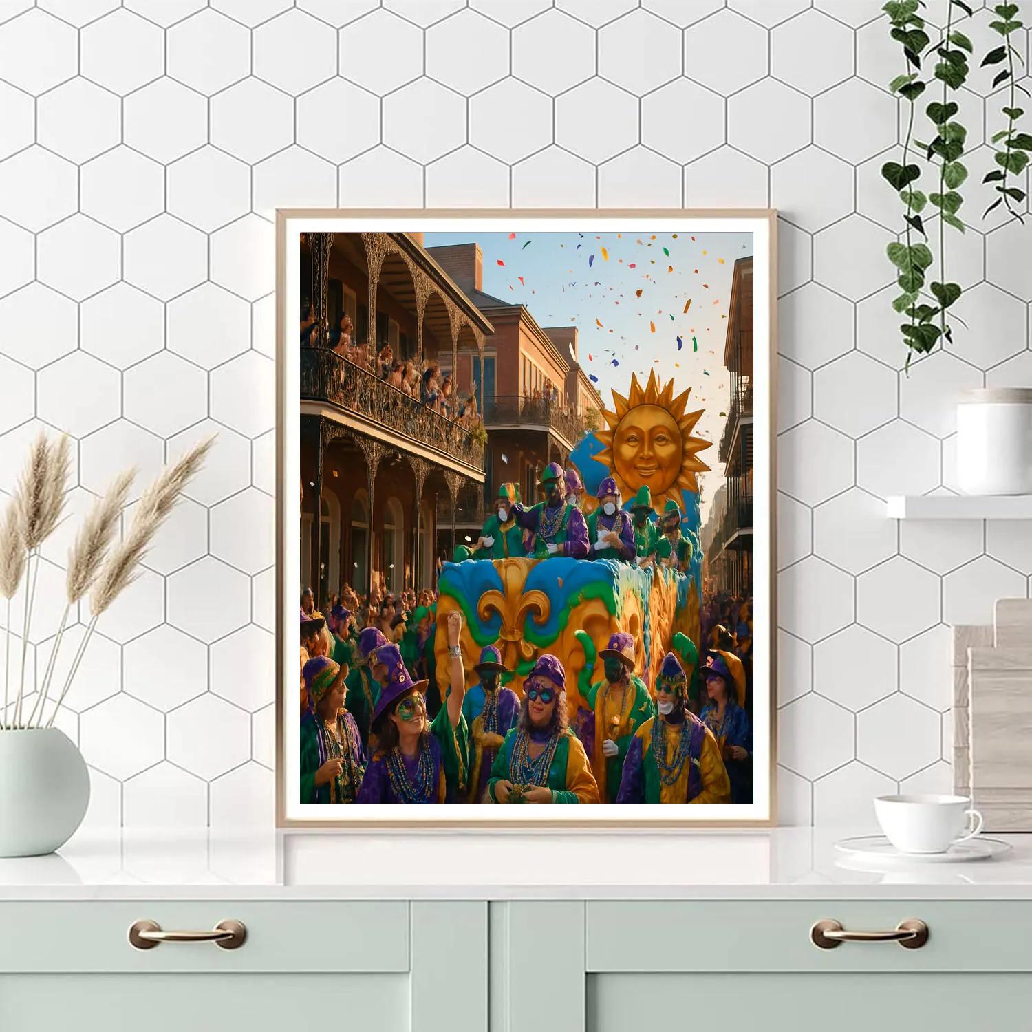 Mardi Gras New Orleans DIY paint by numbers