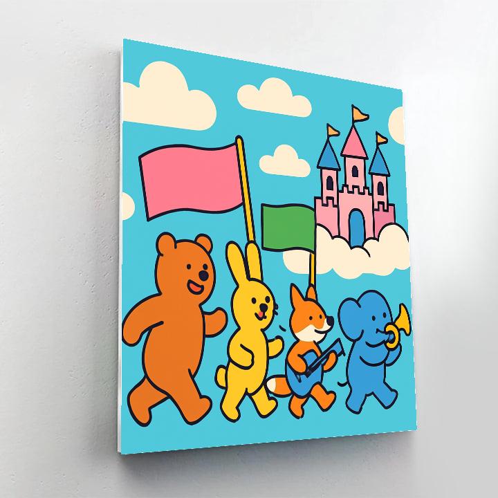 Cloud Castle Parade painting number kit