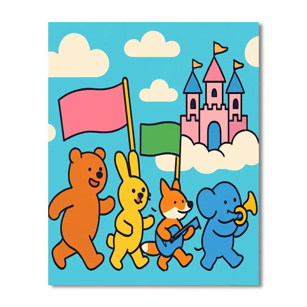 Cloud Castle Parade painting number kit