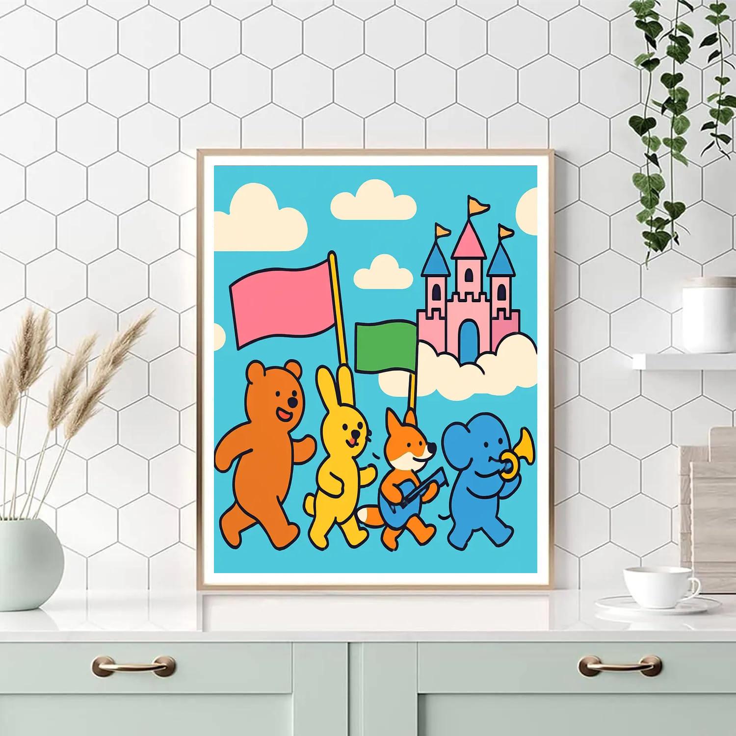 Cloud Castle Parade painting number kit