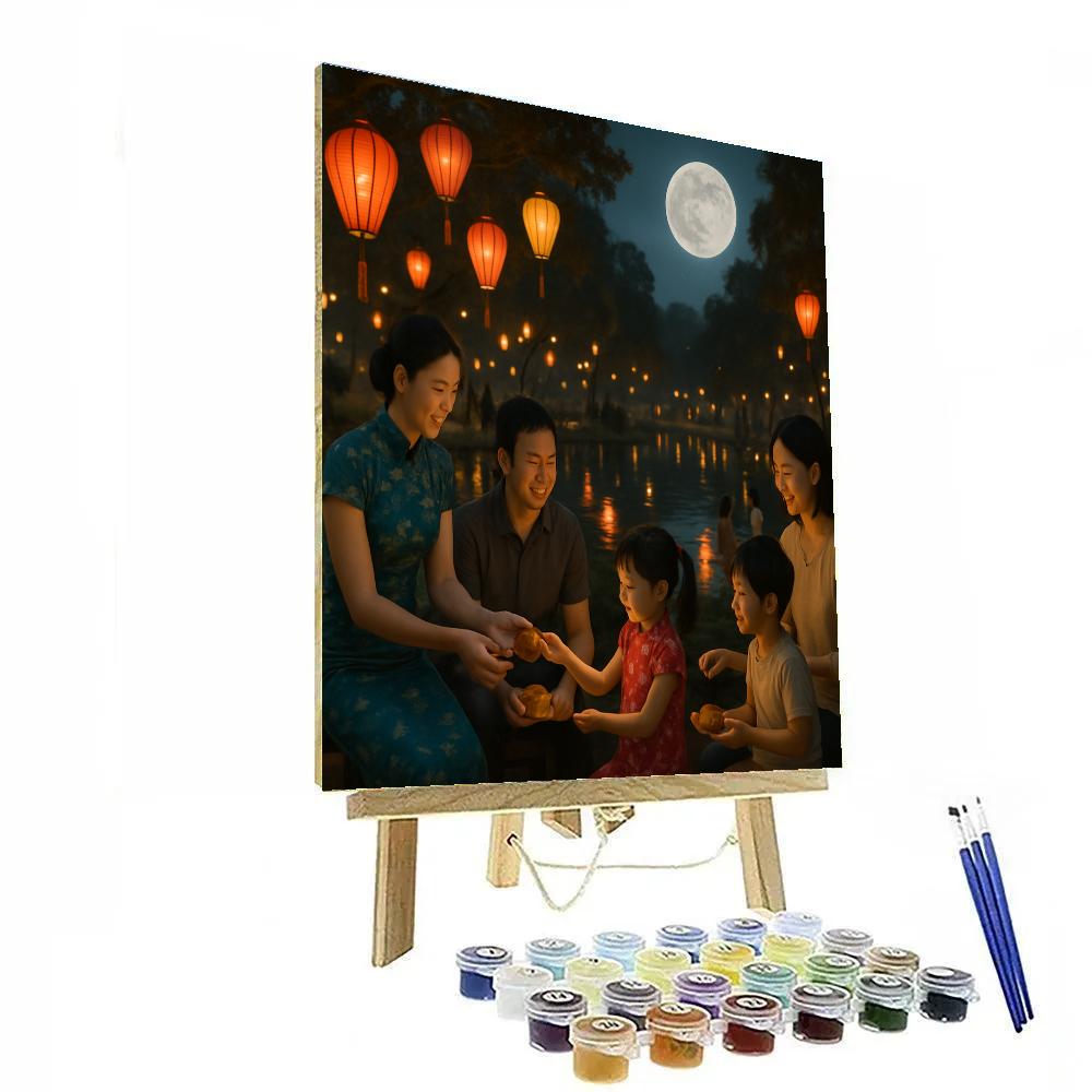 Mid Autumn Moon Festival paint by color